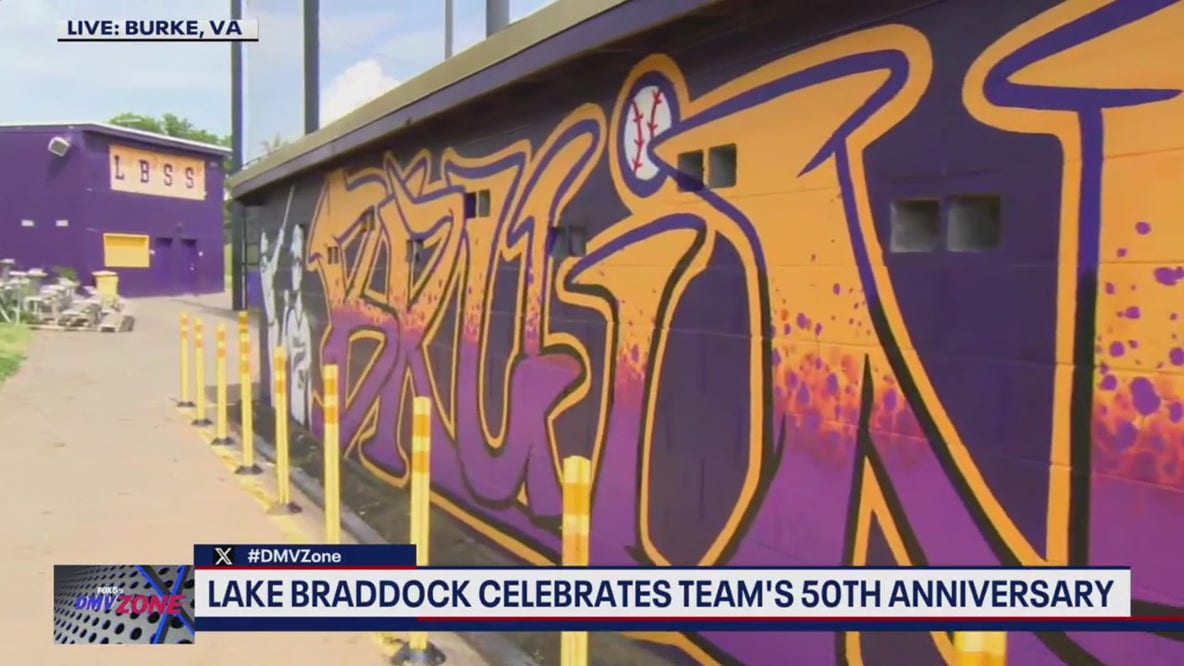 Lake Braddock Secondary School celebrates baseball team's 50th anniversary with unity mural